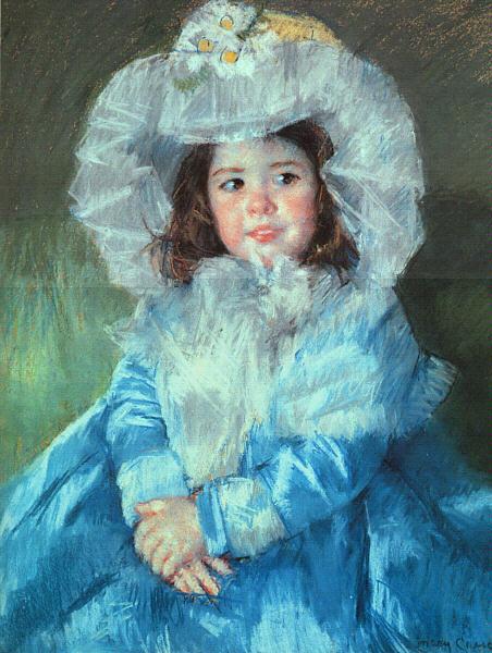 Mary Cassatt Margot in Blue Germany oil painting art
